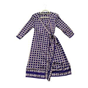 A pea in the pod wrap maternity dress geomatric print womens size medium